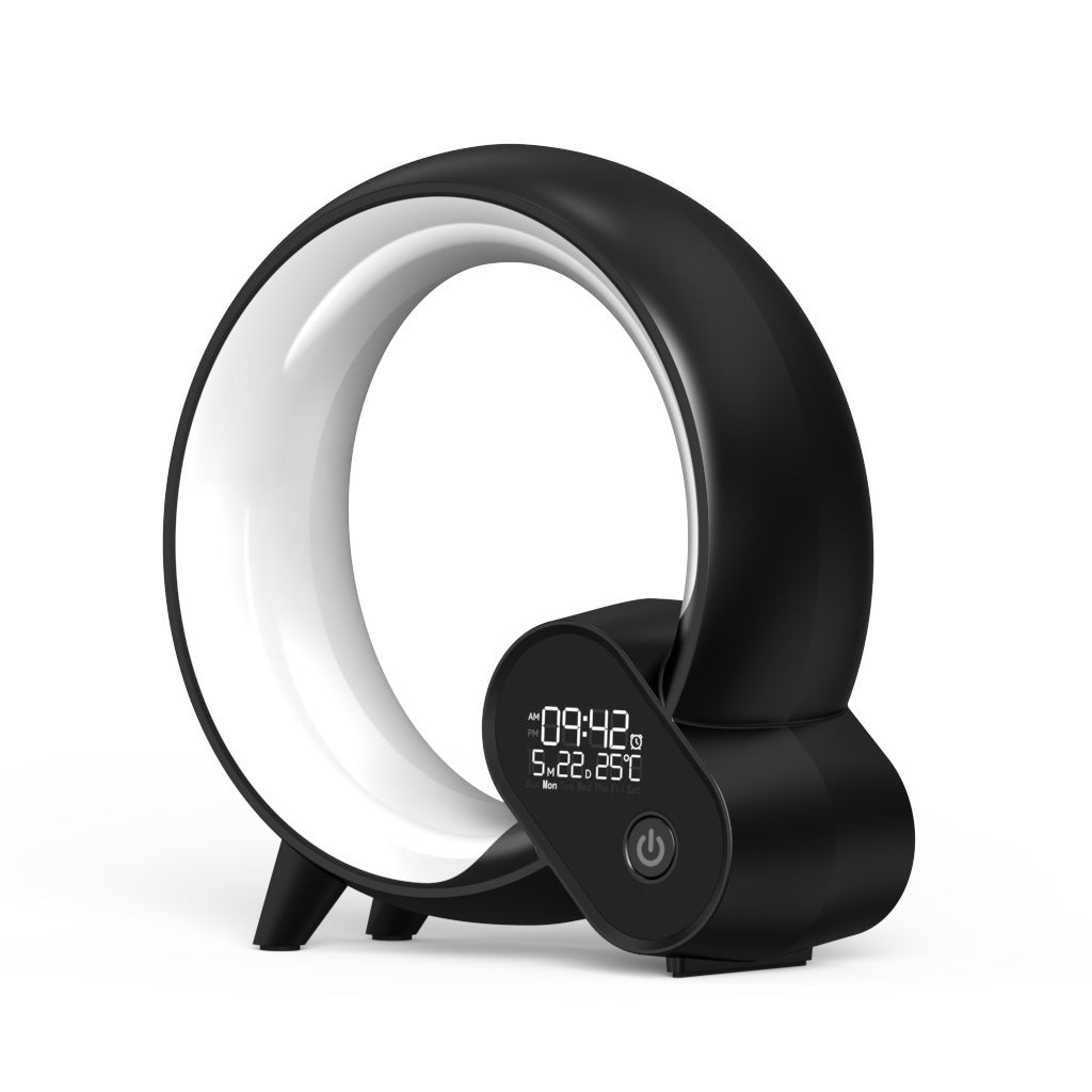 Creative Q Light Analog Sunrise Digital Display Alarm Clock Bluetooth Audio Intelligent Wake - up Q Colorful Atmosphere Light - AL AZLAN SHOP alazlanshop