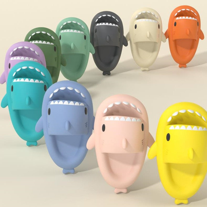 LELEBEAR Shark Slides Adult Cloudy Cute Shark Slippers For Women Men