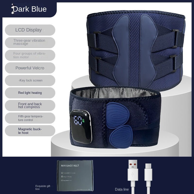 Heating Protective Belt Hot Compress Infrared Warm Waist Massager Charging Multifunctional Relaxation Lumbar Massage Instrument Warm Palace - AL AZLAN SHOP alazlanshop