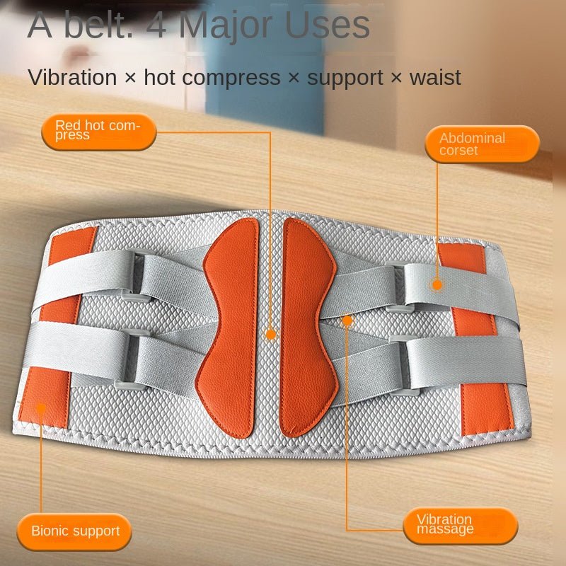 Heating Protective Belt Hot Compress Infrared Warm Waist Massager Charging Multifunctional Relaxation Lumbar Massage Instrument Warm Palace - AL AZLAN SHOP alazlanshop
