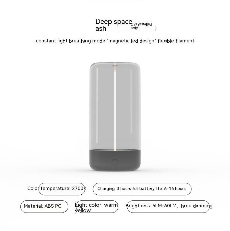 New LED Camping Light Type - c Rechargeable Portable Night Light With High Transparency And Anti Drop Creative Atmosphere Light - AL AZLAN SHOP alazlanshop