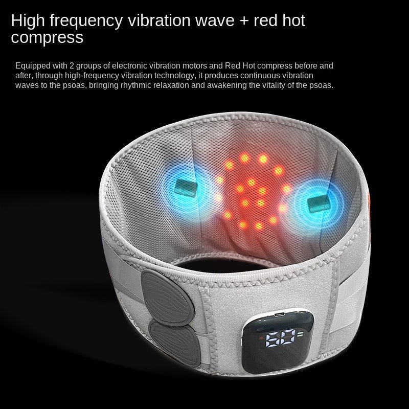 Heating Protective Belt Hot Compress Infrared Warm Waist Massager Charging Multifunctional Relaxation Lumbar Massage Instrument Warm Palace - AL AZLAN SHOP alazlanshop
