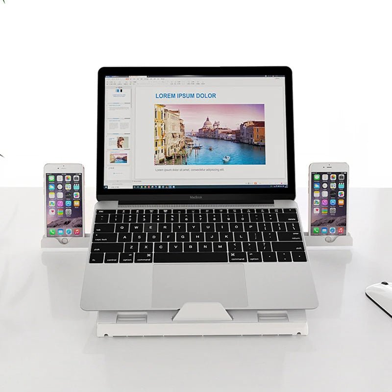 New Laptop Stand Multifunctional Folding Lift Portable Laptop Stand Monitor Increase Rack Aluminum Alloy Base - AL AZLAN SHOP alazlanshop