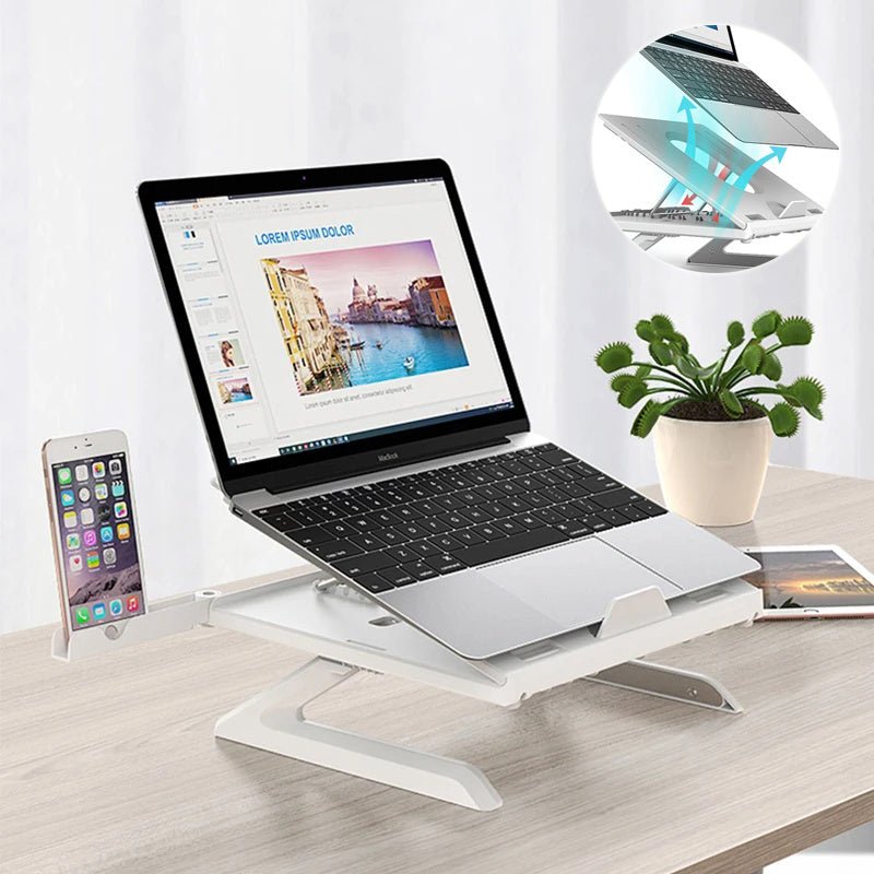 New Laptop Stand Multifunctional Folding Lift Portable Laptop Stand Monitor Increase Rack Aluminum Alloy Base - AL AZLAN SHOP alazlanshop