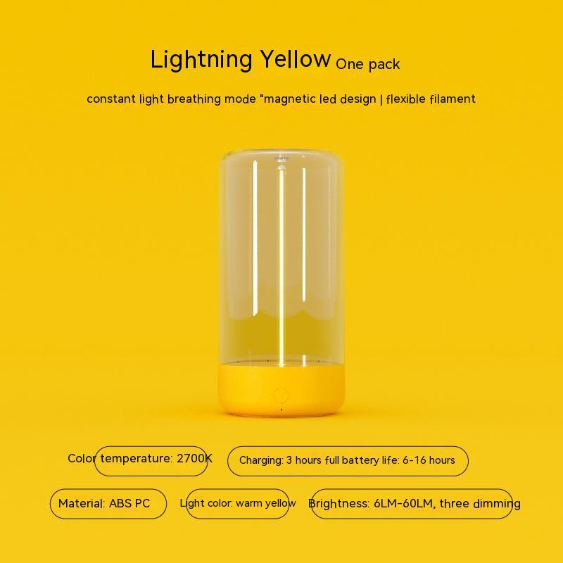 New LED Camping Light Type - c Rechargeable Portable Night Light With High Transparency And Anti Drop Creative Atmosphere Light - AL AZLAN SHOP alazlanshop