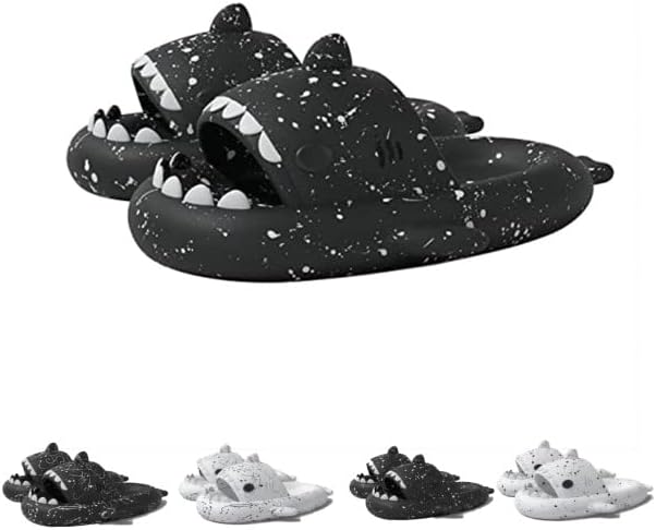 LELEBEAR Shark Slides Adult Cloudy Cute Shark Slippers For Women Men