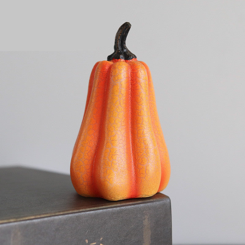 Halloween Pumpkin Lantern Led Candle Resin Luminous Pumpkin
