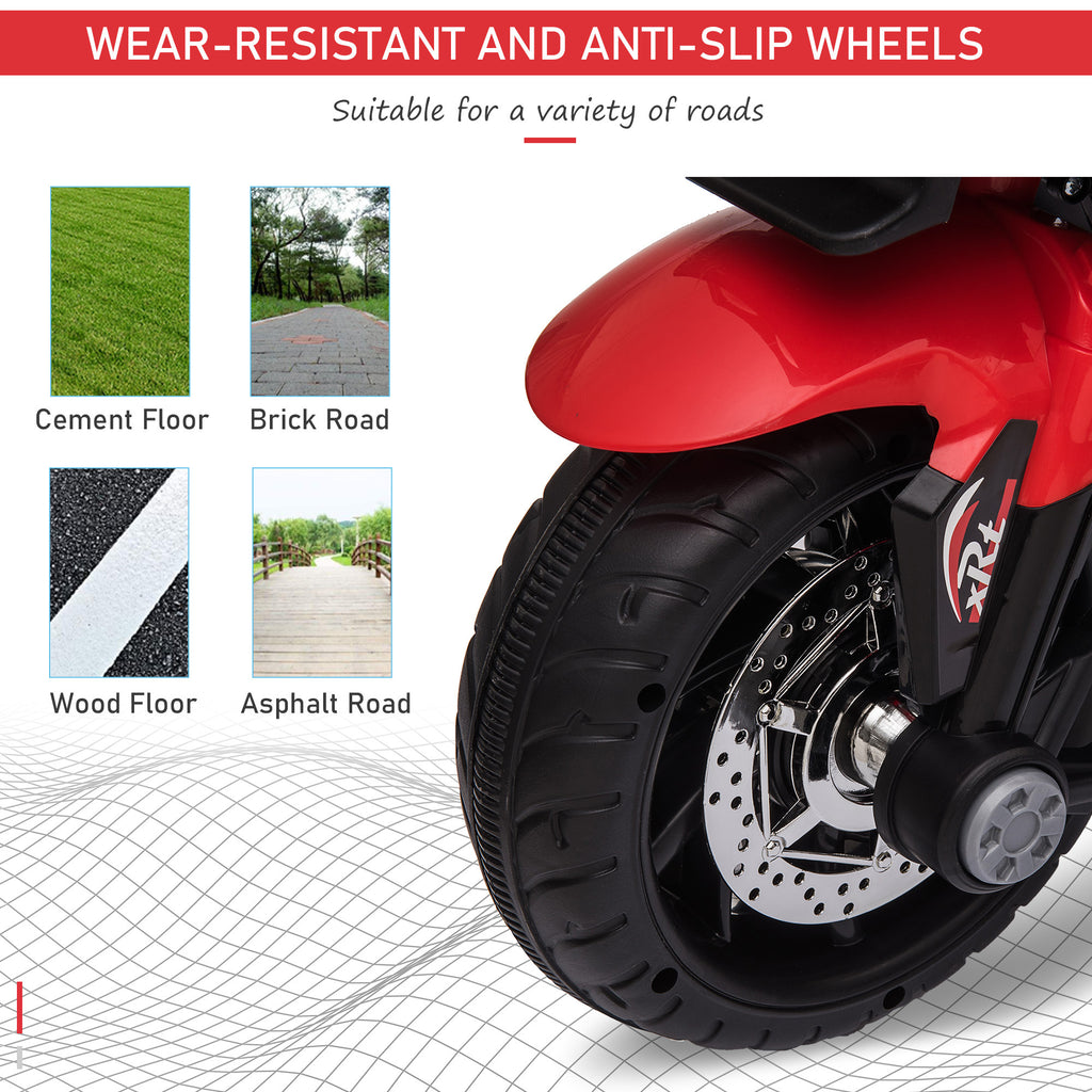 Red 6V Kids Electric Motorcycle Ride - On Dirt Bike Toy With Music Horn Headlights - AL AZLAN SHOP alazlanshop