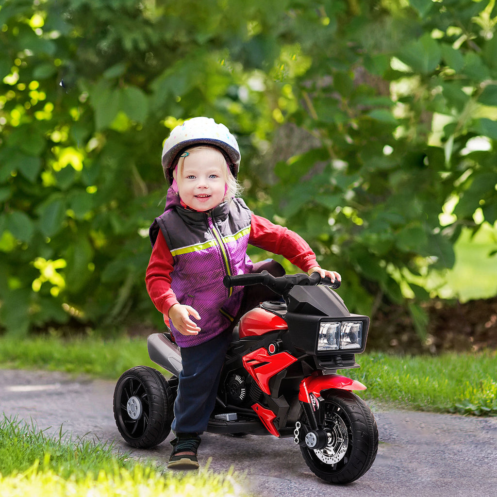 Red 6V Kids Electric Motorcycle Ride - On Dirt Bike Toy With Music Horn Headlights - AL AZLAN SHOP alazlanshop