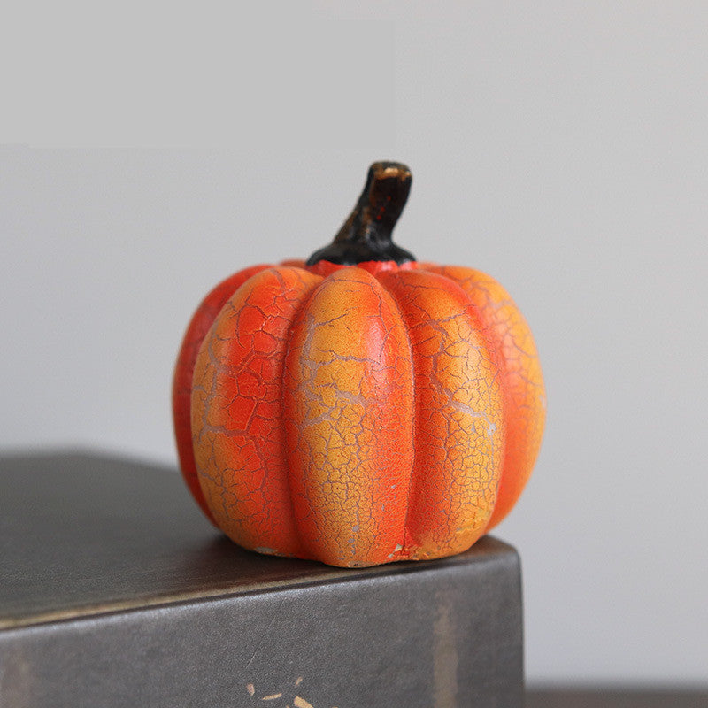 Halloween Pumpkin Lantern Led Candle Resin Luminous Pumpkin